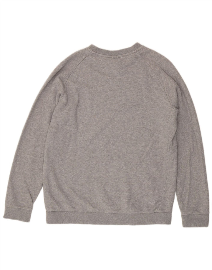 Adidas Sweat-shirt graphique pour homme en coton gris moyen