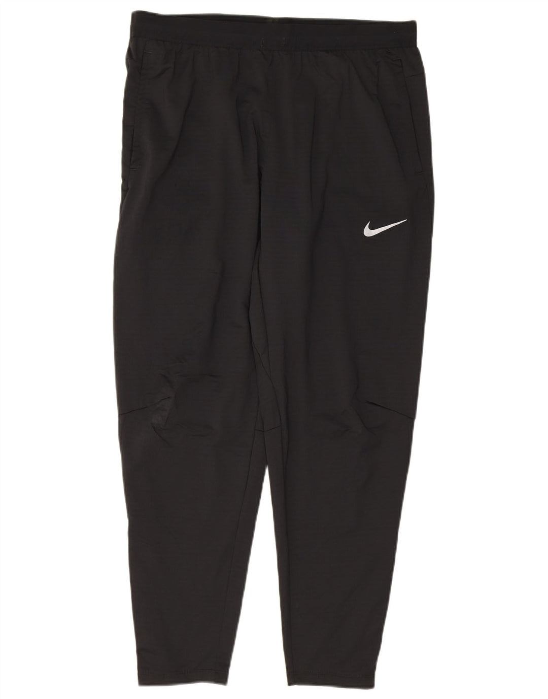 NIKE Womens Dri Fit Tracksuit Trousers UK 14 Large Black Polyester