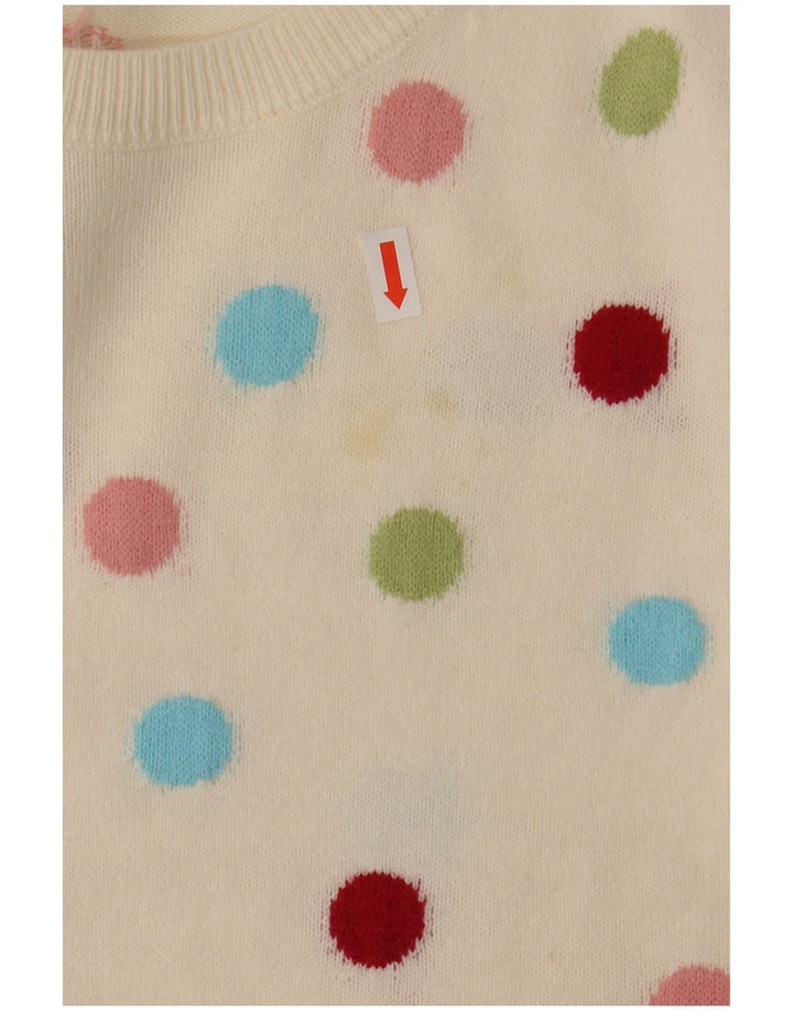 Marks & Spencer Pull à col rond pour femme UK 12 Medium Off White