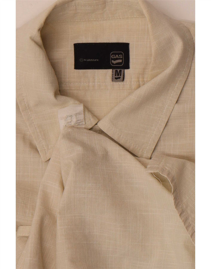Gas Herreskjorte Medium Beige Bomuld