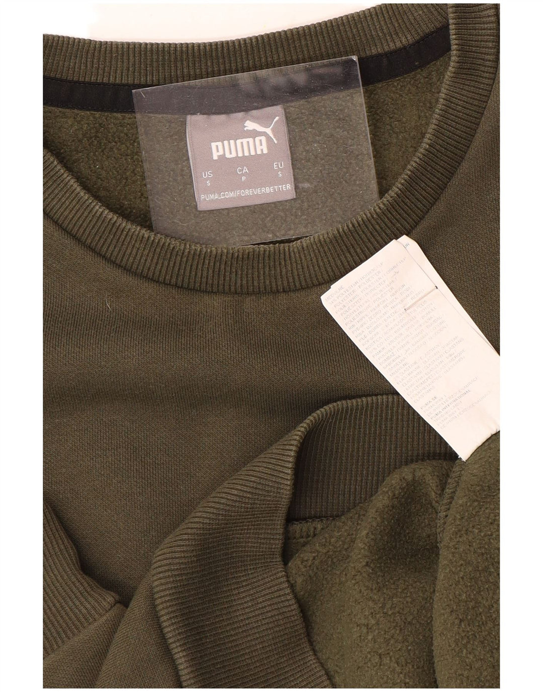 PUMA Sweatshirt til mænd, lille Khaki Bomuld