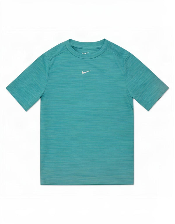 T-shirt da ragazzo Nike Dri Fit Top 12-13 anni in poliestere a righe grandi blu