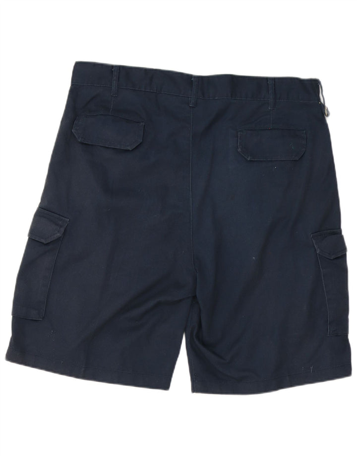 Dickies Mens Cargo Shorts W36 Large  Navy Blue Polyester