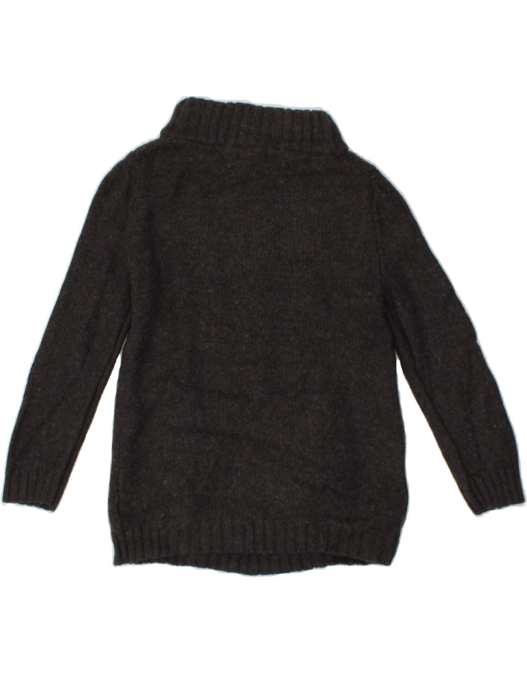 J. CREW Womens Roll Neck Jumper Sweater UK 10 Small Grey Viscose Vintage J. Crew and Second-Hand J. Crew from Messina Hembry 