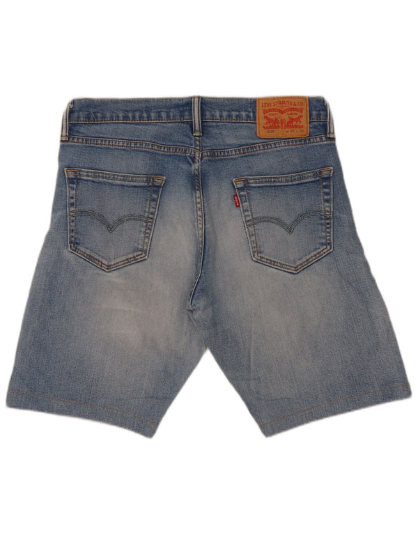 Pantaloncini di jeans Levi's 504 da uomo W30 blu medio