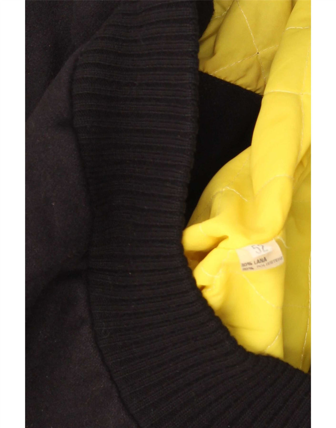 Vintage muška bomber vjetrovka jakna IT 52 XL crna vunena