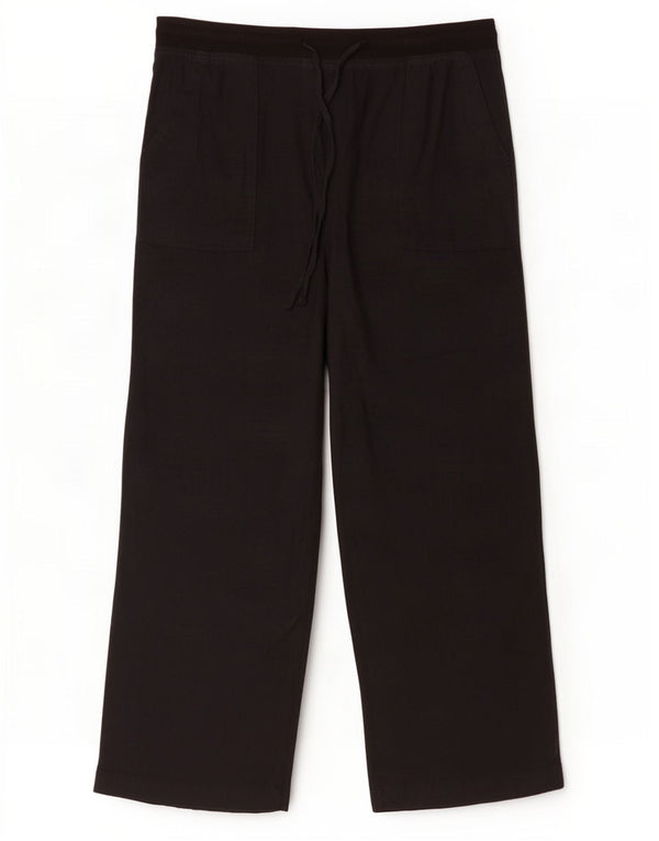 Marks & Spencer Damskie proste spodnie chino UK 14 duże W34 L29 czarne