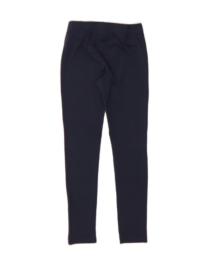 PUMA Girls Leggings 7-8 Years Navy Blue Polyester Vintage Puma and Second-Hand Puma from Messina Hembry 