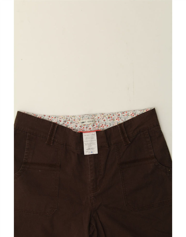 LEE Womens Casual Shorts US 12 Large W32  Brown Cotton Vintage Lee and Second-Hand Lee from Messina Hembry 