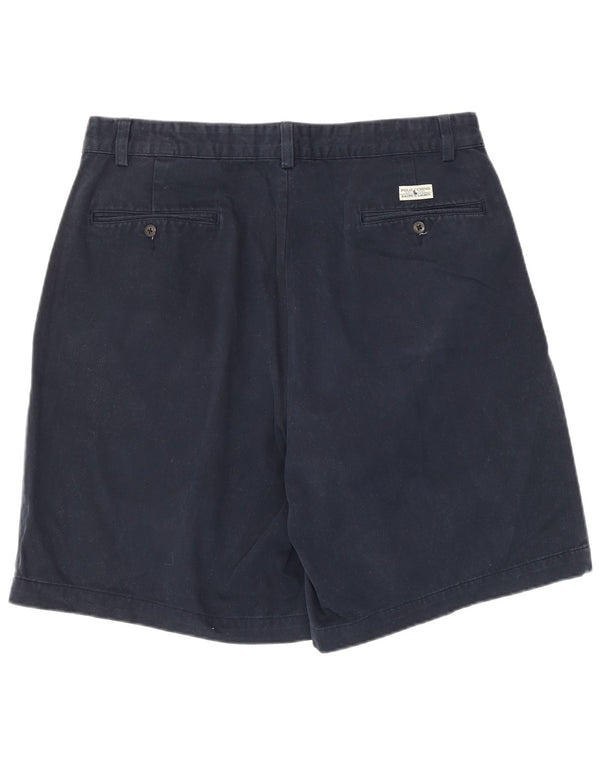 Polo Ralph Lauren Mens Pegged Chino Shorts Large W34 Navy Blue Cotton
