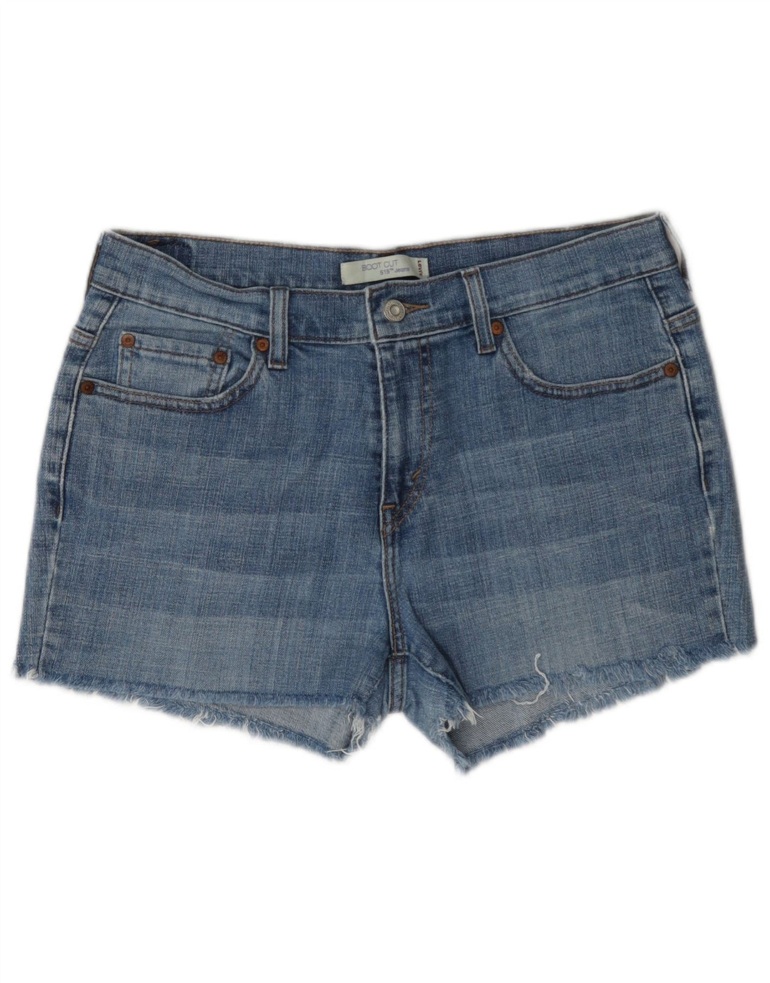 Levi's Womens 515 Denim Shorts US 10 Large W34 Blue Cotton