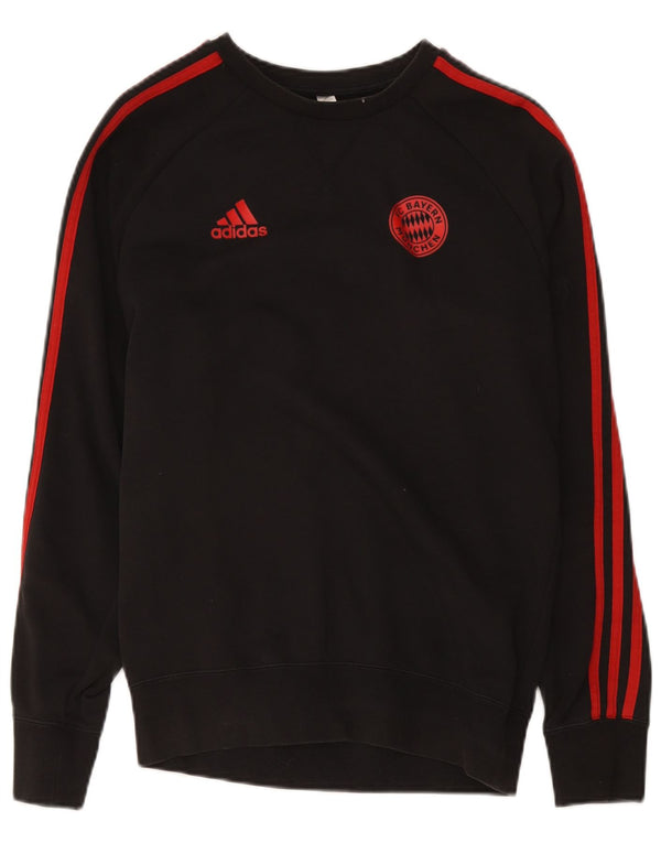 Adidas Mens FC Bayern Munchen Sweatshirt Jumper Small Black Cotton