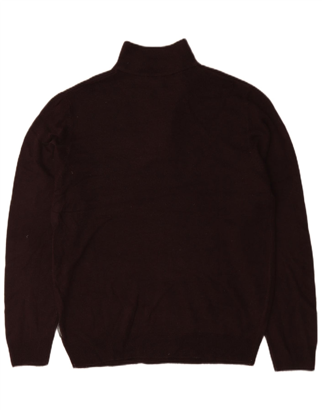 French Connection Herre Zip Neck Jumper Sweater Stor Brun Akryl