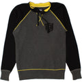 FILA Womens Crew Neck Jumper Sweater UK 14 Medium Grey Colourblock Vintage Fila and Second-Hand Fila from Messina Hembry 