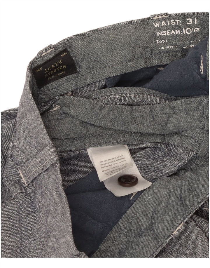 J. Crew Herren Chinoshorts W31 mittelblaue Baumwolle