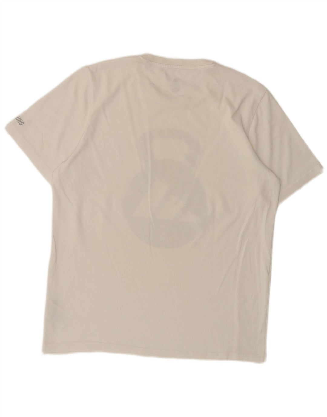 Adidas Mens Graphic T-Shirt Top Medium White Cotton