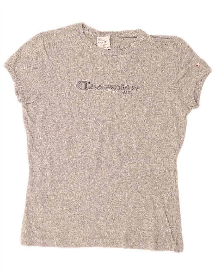 CHAMPION Womens Heritage Classics Graphic T-Shirt Top UK 12 Medium Grey