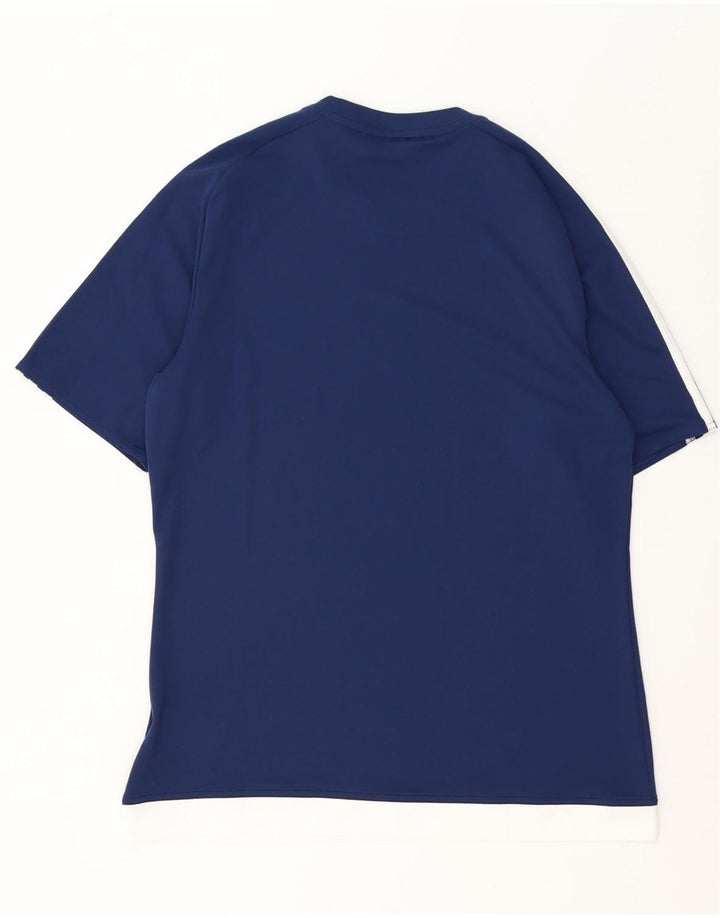 Adidas Mens Climalite T-Shirt Top Medium Navy Blue Polyester