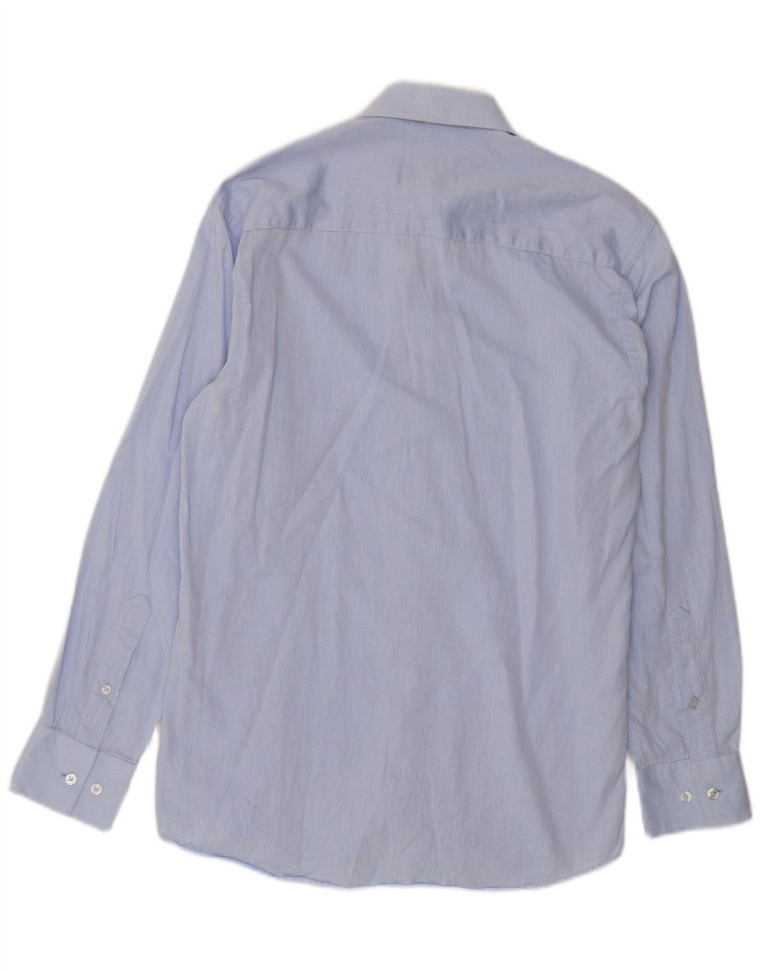 Calvin Klein Mens Slim Fit Shirt Size 39 Medium Blue Cotton
