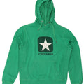 Converse Pull à Capuche Graphique Homme Vert Moyen Coton
