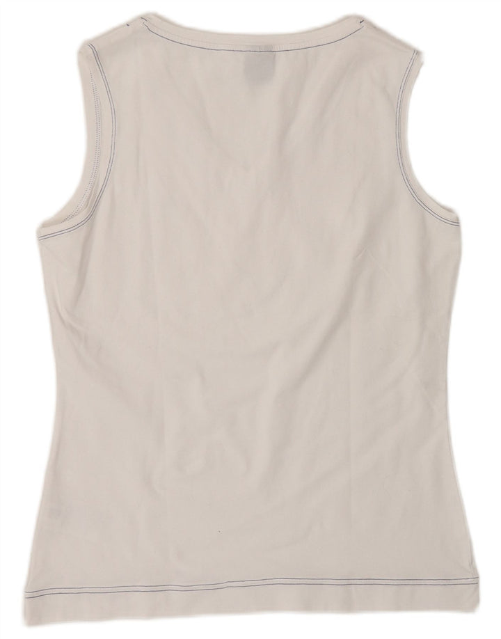 Reebok Womens Vest Top UK 14 Large White Cotton