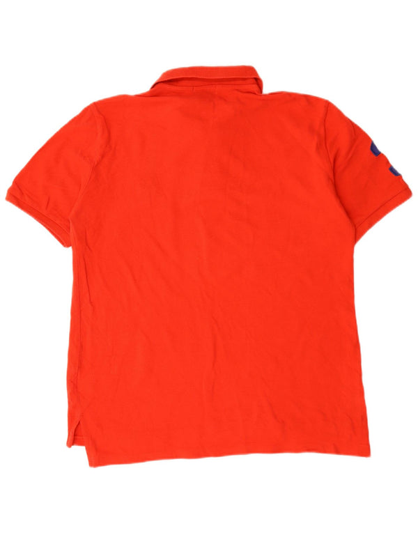 Polo Ralph Lauren Boys Graphic Graphic Polo Shirt 15-16 Years XL Red Cotton