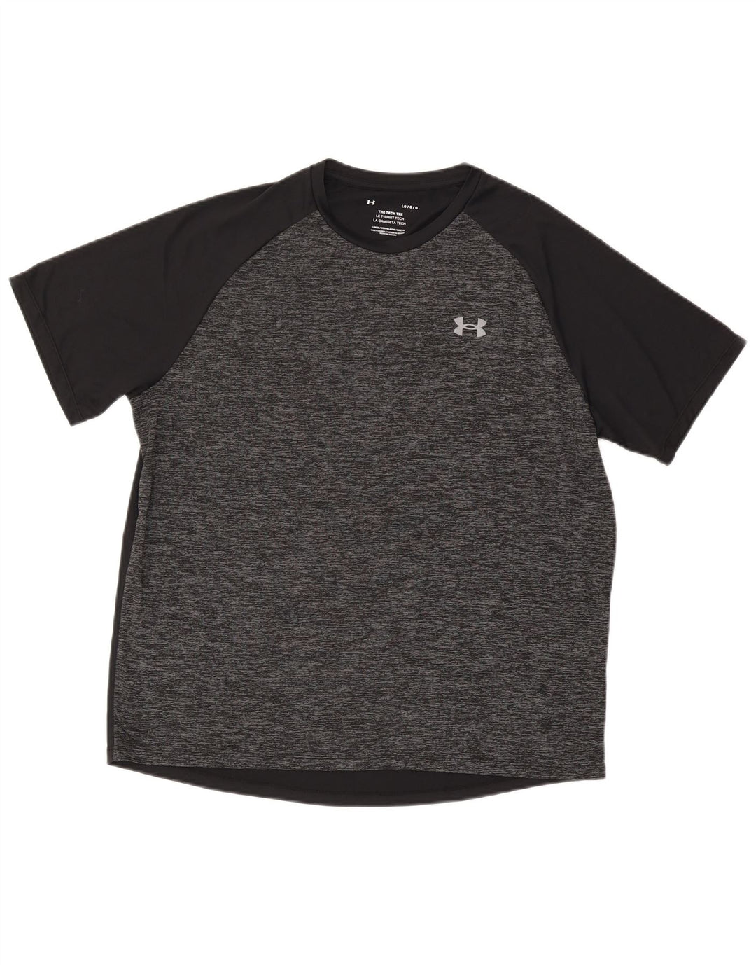 Under Armour Mens T-Shirt Top Large Grey Flecked