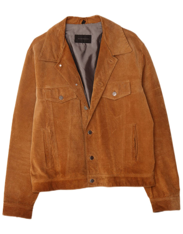 Vintage Ανδρικό Σουέντ Μπουφάν UK 42 XL Καφέ Δερμάτινο