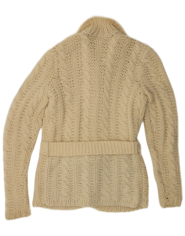 Vintage Womens Cardigan Sweater UK 12 Medium Off White