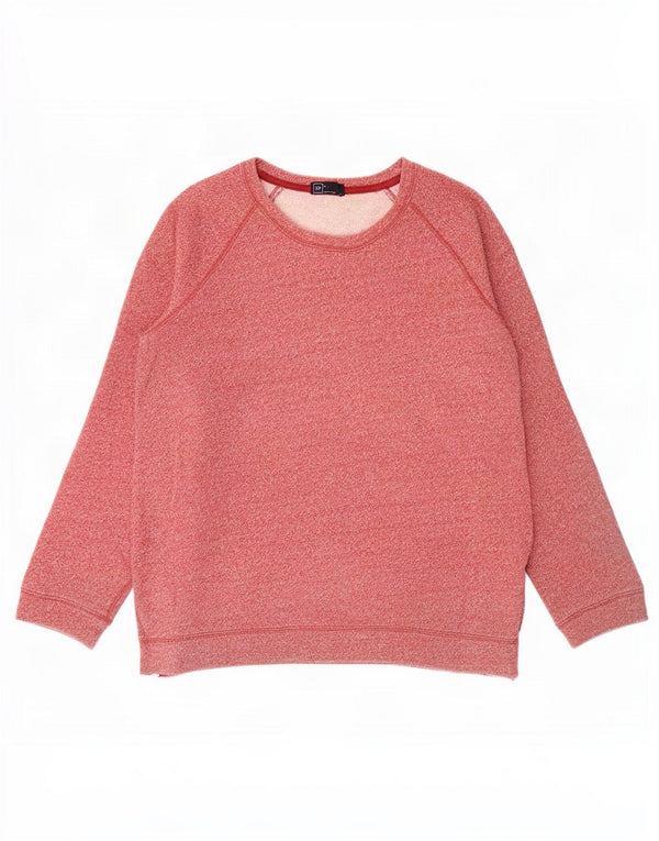 Gap Damen-Sweatshirt-Pullover, Gr. 16, groß, rosa gesprenkelte Baumwolle