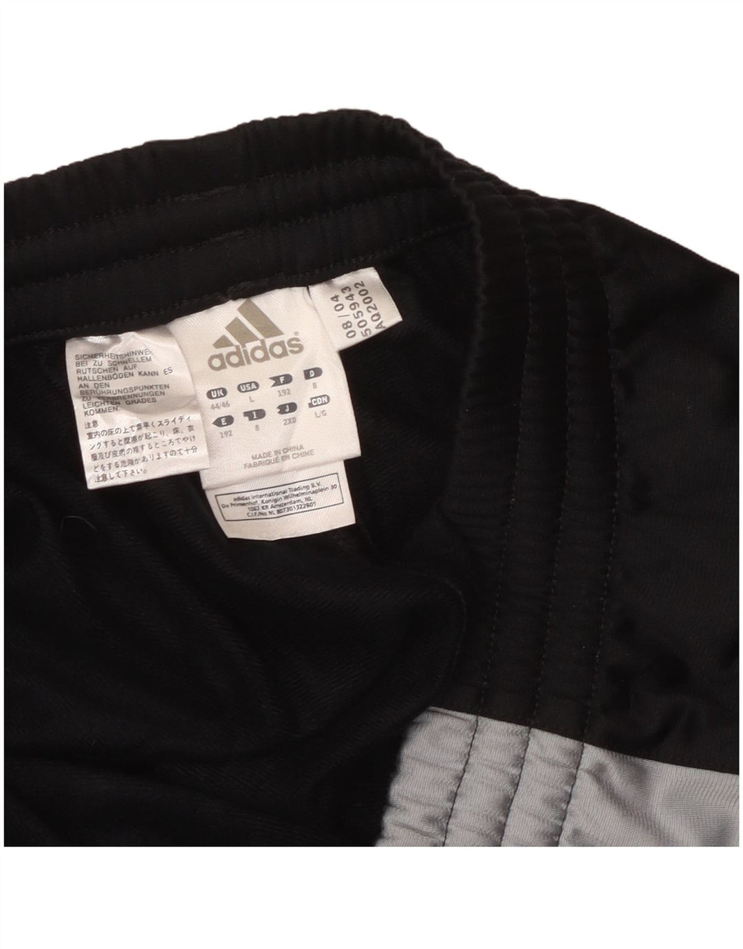 Pantaloni da tuta da uomo ADIDAS 2XL Poliestere color block nero