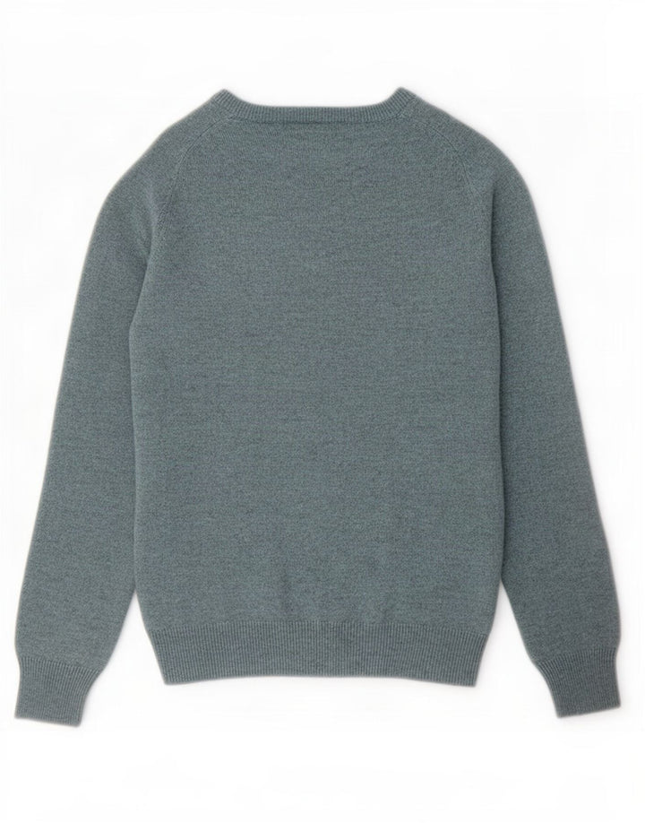 Maglione da uomo Marks & Spencer vestibilità regolare con scollo a barca piccolo blu