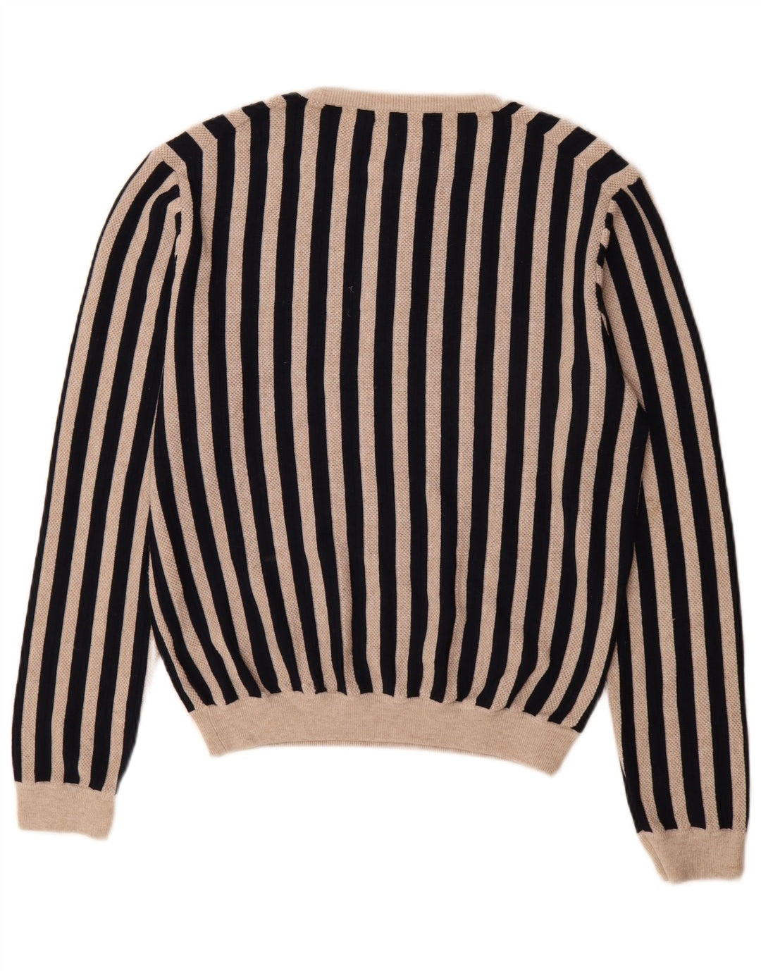 Maglione da donna Reiss con collo con zip UK 14 Poliestere a righe nere medie