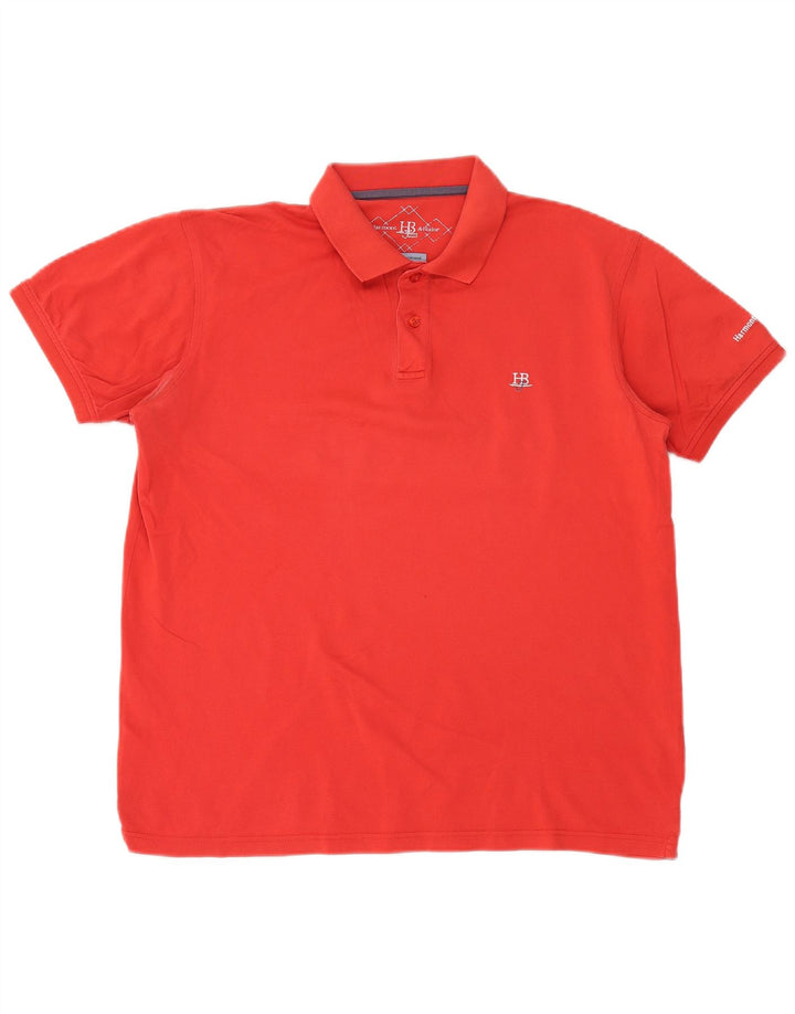 Harmont & Blaine Mens Polo Shirt XL Red Cotton