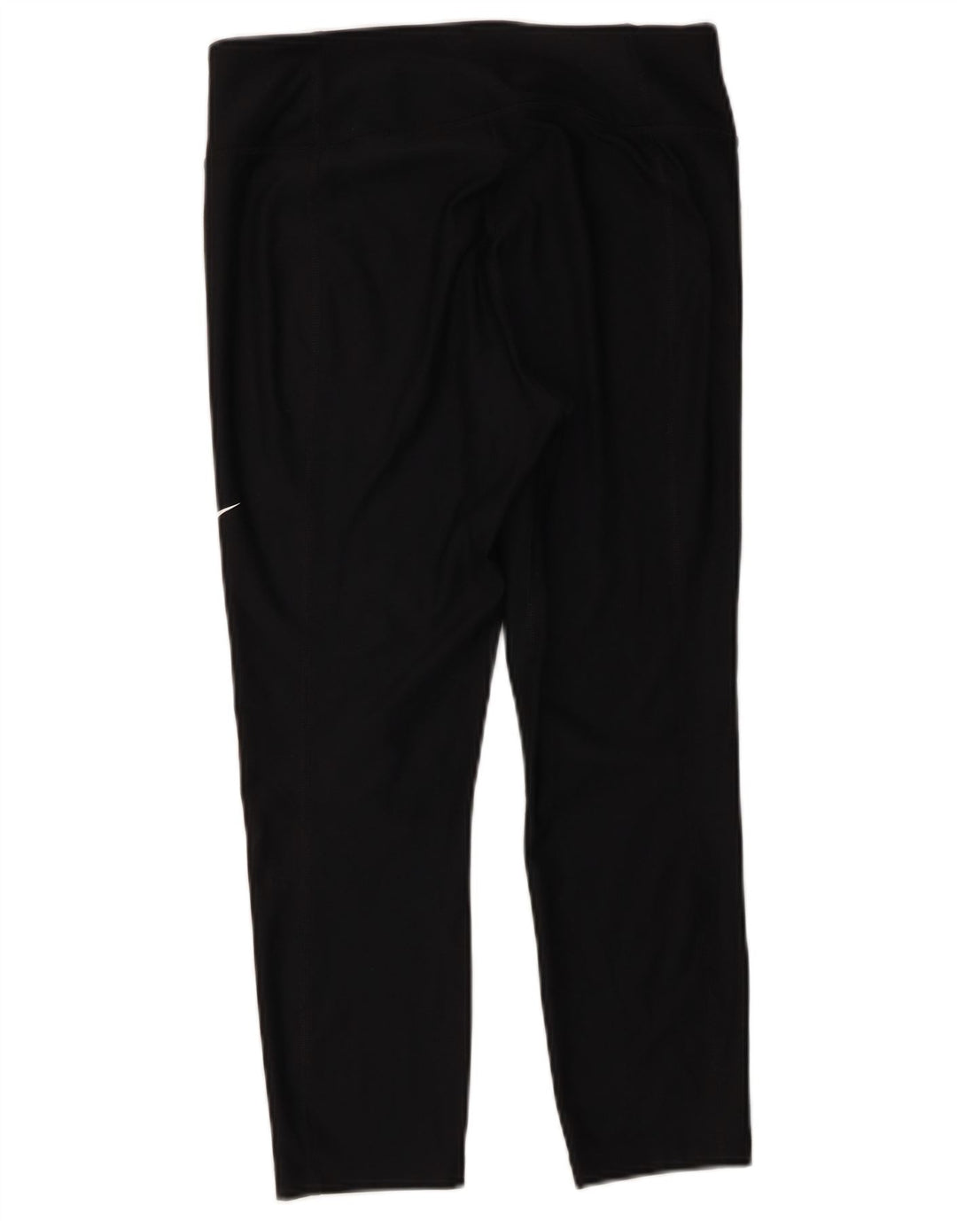 NIKE Womens Dri Fit Capri Leggings UK 12 Medium  Black Polyester