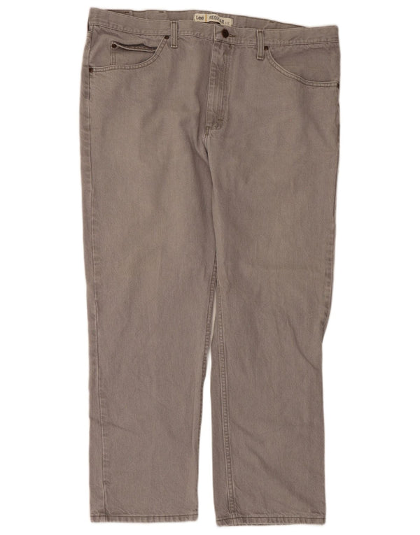Lee Herre Regular Fit Straight Jeans W42 L30 Grå Bomuld