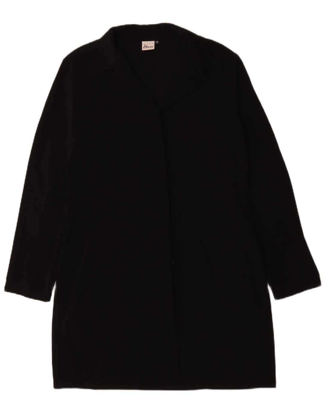 Abrigo vintage para mujer EU 40 Poliéster negro medio