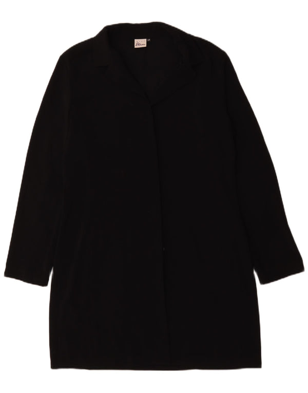 Abrigo vintage para mujer EU 40 Poliéster negro medio