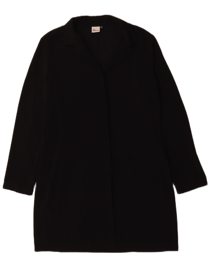 Abrigo vintage para mujer EU 40 Poliéster negro medio