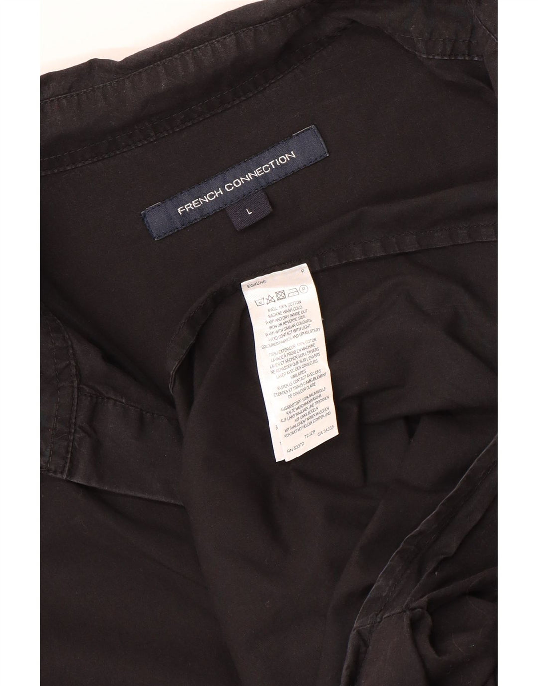 Camicia pullover con maniche a 3/4 da donna French Connection UK 16 grande nera