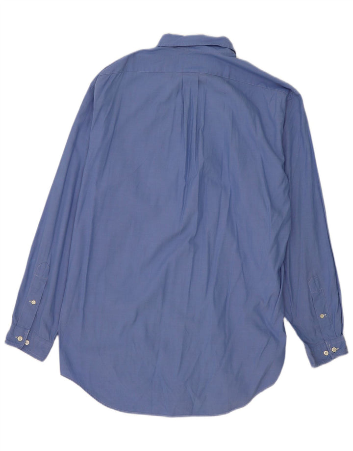 Ralph Lauren Mens Shirt Size 16 Large Blue Cotton