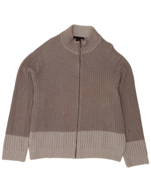 Calvin Klein Jeans Mens Cardigan Sweater 2XL Grey Flecked Cotton