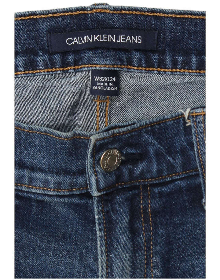 Jeans slim da uomo Calvin Klein W32 L34 cotone blu