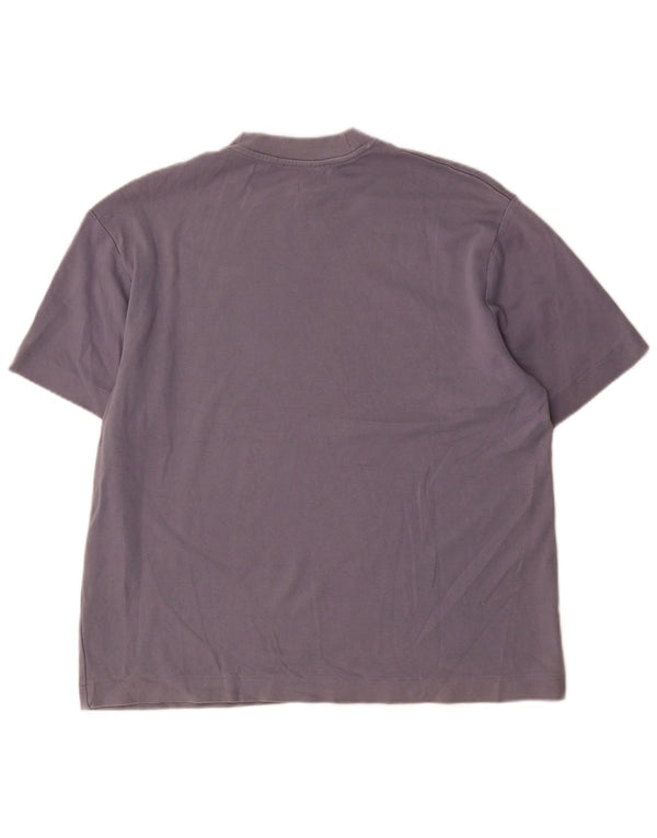 Zara Mens T-Shirt Top Medium Blue Cotton