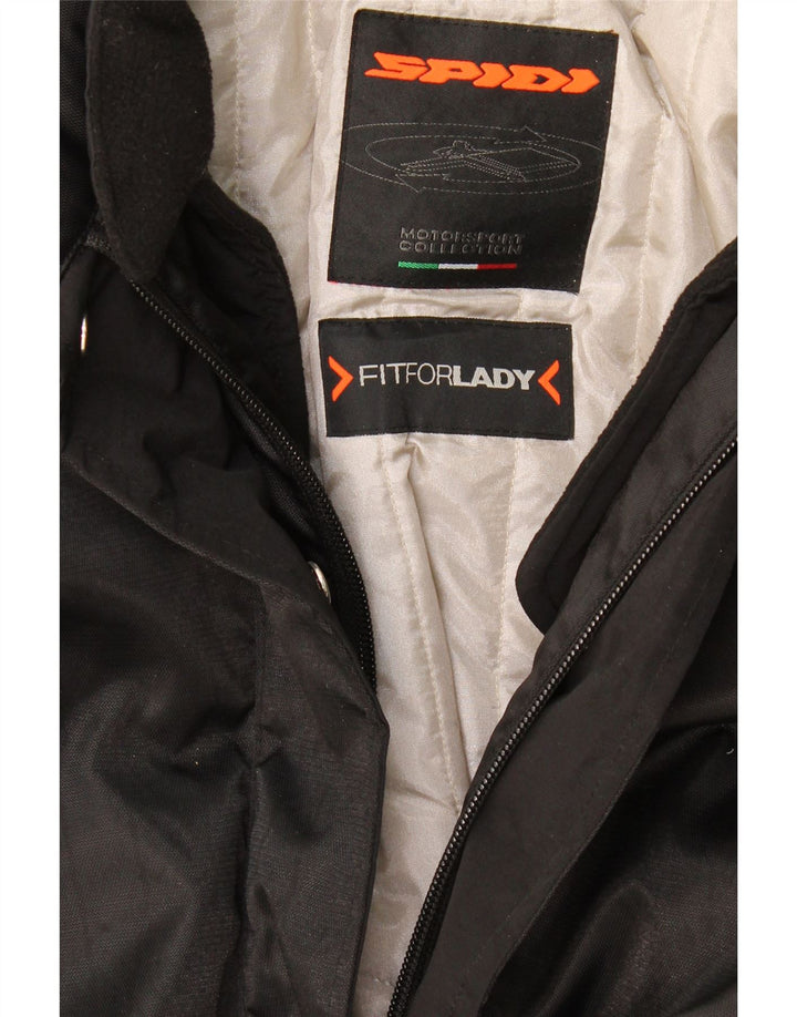 Spidi Womens Oversized Racer Jacket UK 10 Small Black Colourblock