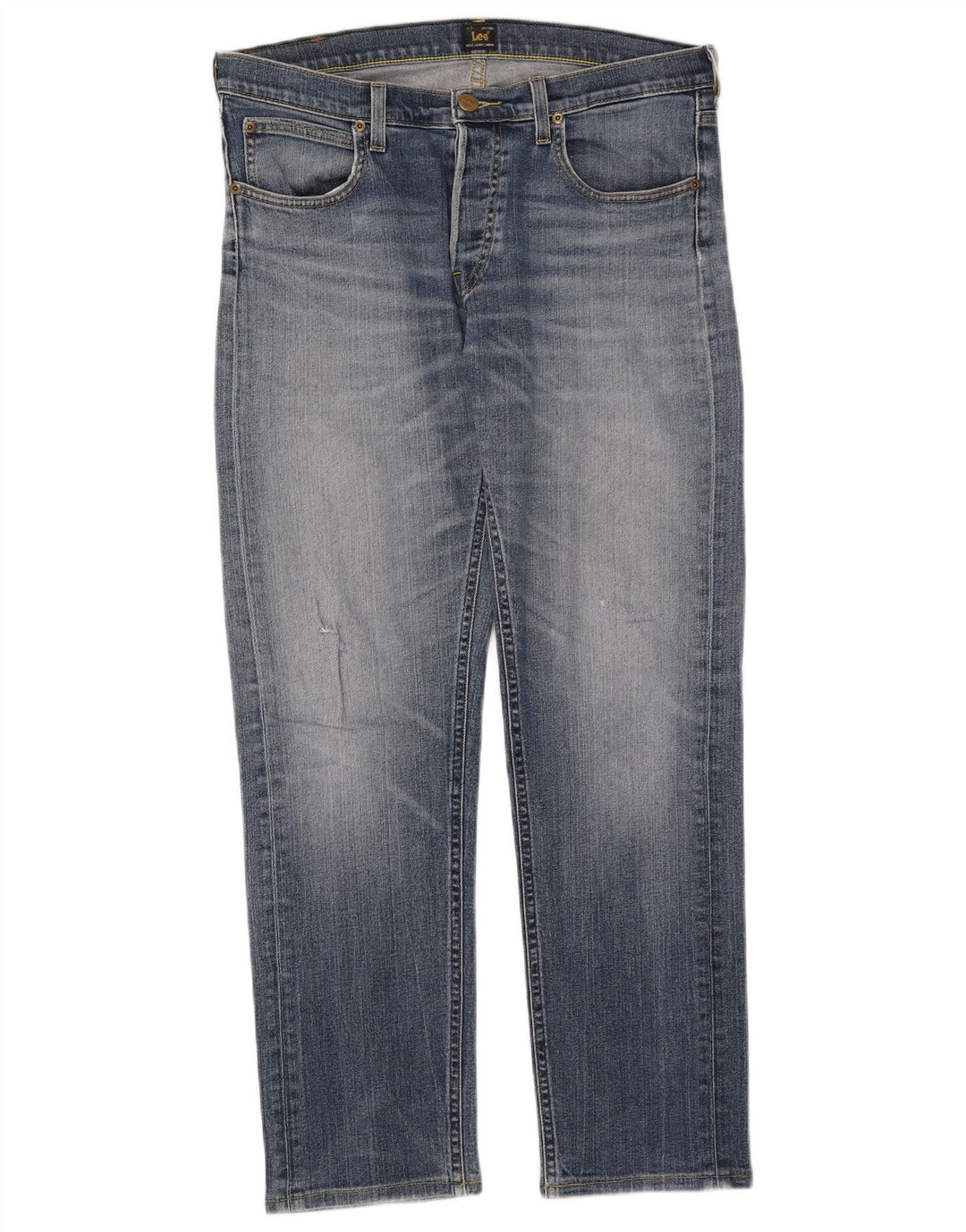 Lee Womens Daren Straight Jeans W34 L30 Blue Cotton