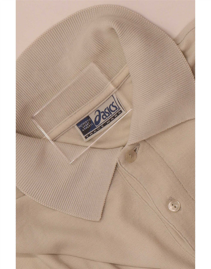 Asics Mens Polo Shirt XL Beige