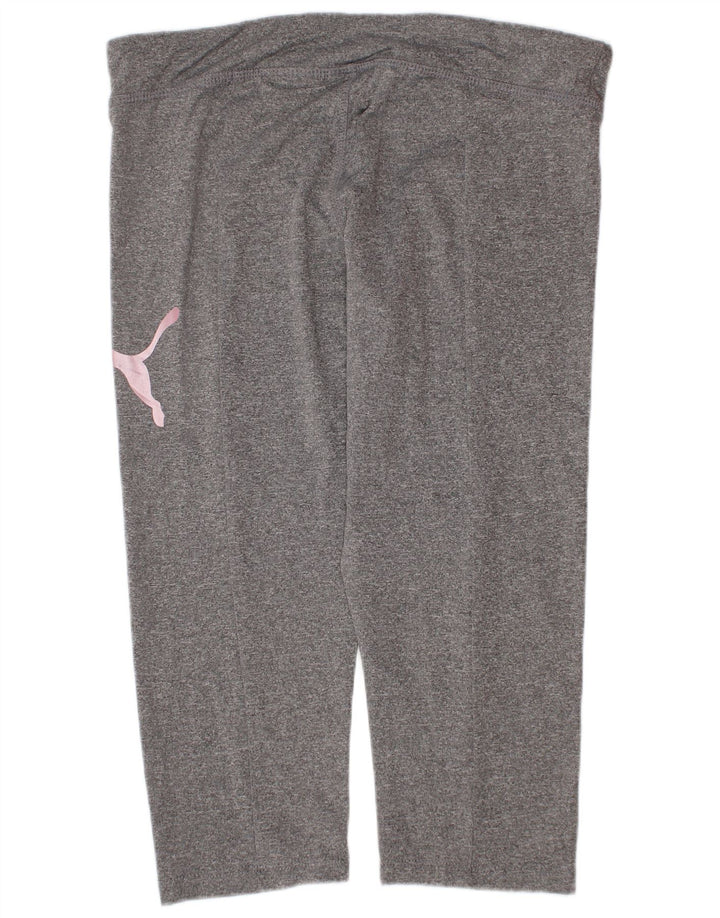 Puma Girls Grafiske Leggings 12-13 år Stor Grå Polyester