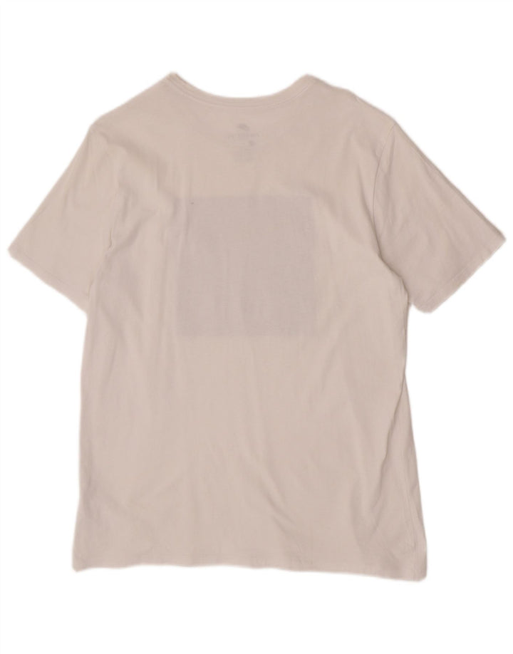 Nike Mens Athletic Cut Graphic T-Shirt Top Large White Cotton