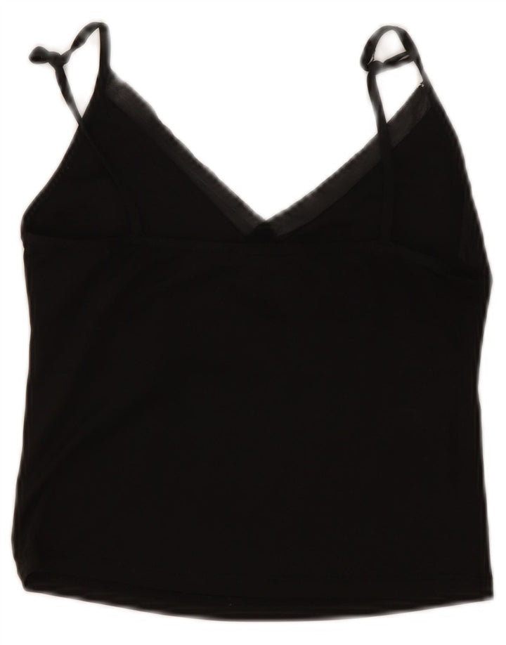 Krótki top damski Zara UK 8, mały, czarny